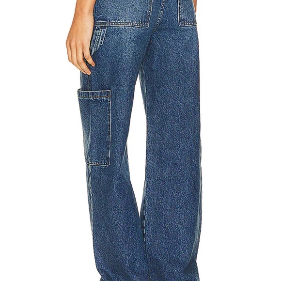 GRLFRND Elyse Trouser Cargo Jean in Crissy Field, Size 24. - Picture 3 of 12